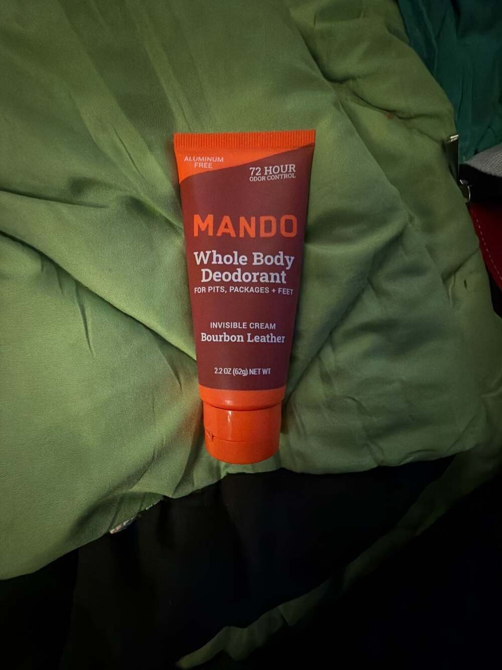 Mando Whole Body Deodorant Invisible Cream, Bourbon Leather, 2.2 oz